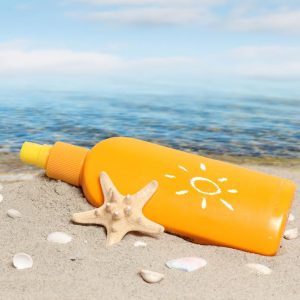 Summer sunbath on the beach