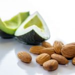 Almonds and avocado slices